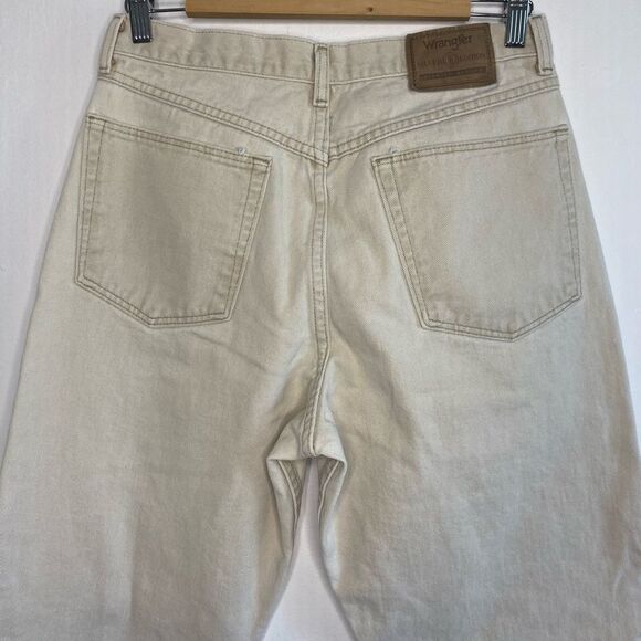 Wrangler Silver Edition Cream Jeans Size 32 Straight leg regular fit - Picture 5 of 9